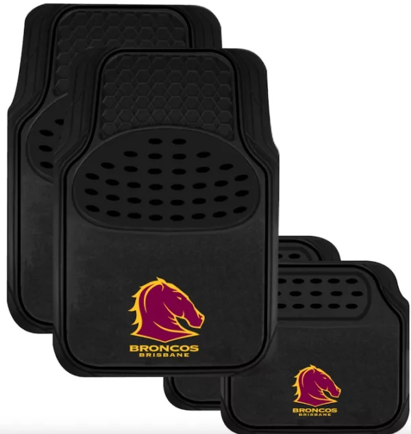 NRL BRONCO NRL BRONCO FLOOR MATS MATS