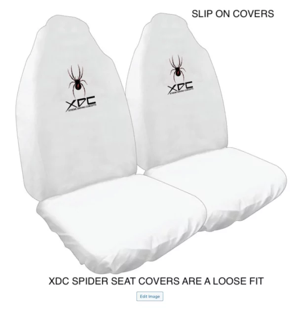 XDC SLIP ON SEAT COVER WHITE