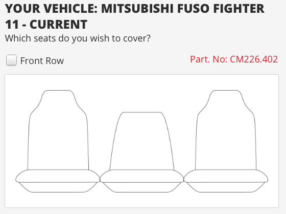 to suit-MITSUBISHI FUSO 11 ON