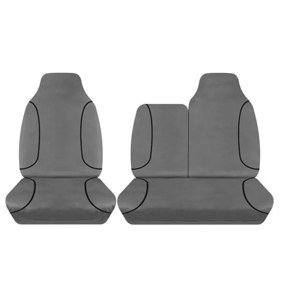 Toyota Hiace Seat Covers 2005-2014 Bucket & 3/4 Bench Full Canvas - Image 2