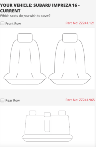 to suit-SUBARU IMPREZA FRONT AND REAR