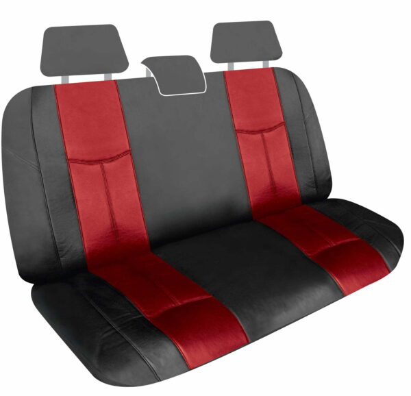 LEATHER LOOK RED REAR UNIVERSAL