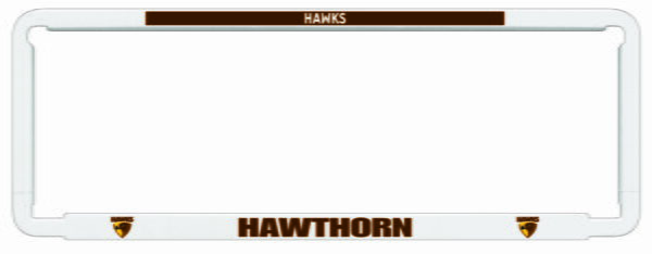 AFL NUMBER PLATE FRAME HAWTHORN HAWKS