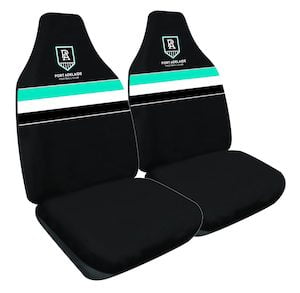 Seat Belt Covers AFL Steering Wheel Cover Port Adelaide Power Universal Fit 