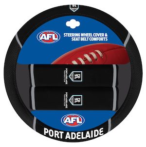 Universal Size Fit Set Of 4 AFL Car Floor Mats Port Adelaide Power 