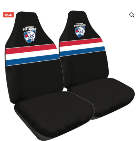 AFL WESTERN BULLDOGS SEAT COVERS