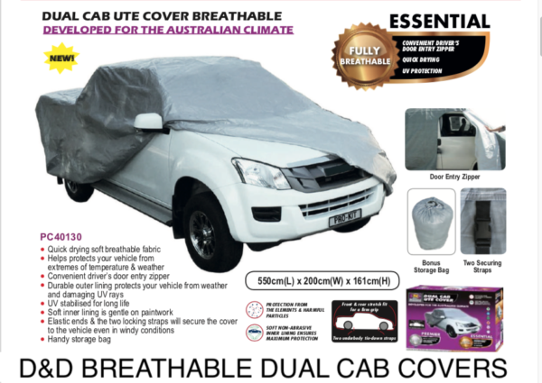 BREATHABLE DUAL CAB UTE COVERS
