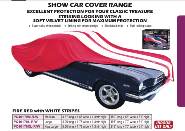 SHOW CAR COVER RED