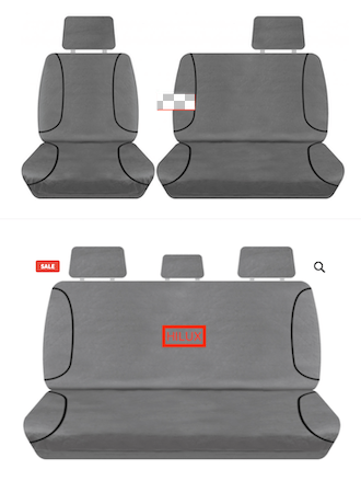 Hilux workmate outlet seat covers