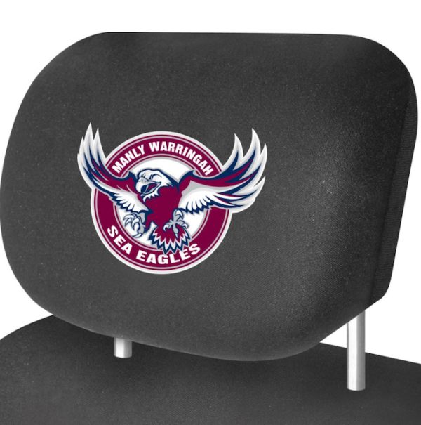 NRL MANLY SEA EAGLES HEADREST COVERS