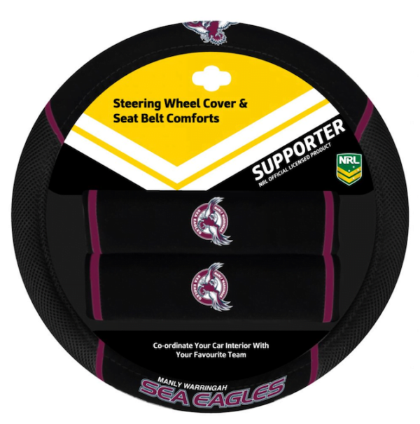NRL MANLY SEA EAGLES STEERING COVERS