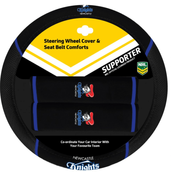 NRL Steering Wheel Cover Knights