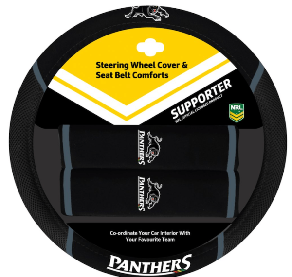 NRL Steering Wheel Cover Panthers NEW