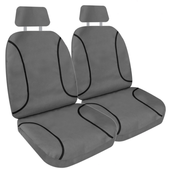 TUFF CANVAS GREY FRONT SEAT COVERS