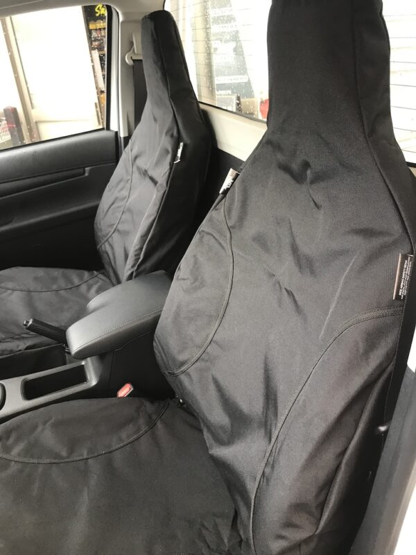 canvas black high bucket seat covers