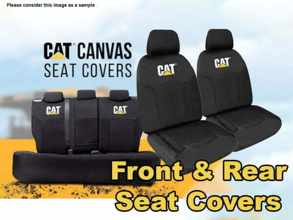 cat canvas front and rear seat covers