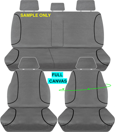 CANVAS GREY SEAT COVER