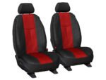 RED LEATHER LOOK SEAT COVER