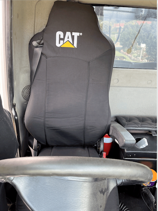 1 ROW CUSTOM CATERPILLAR CAT CANVAS SEAT COVER FOR MITSUBISHI TRITON 03-06 A 