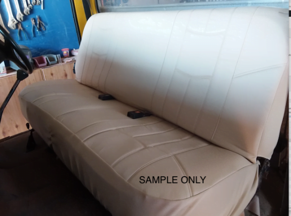 LEATHER-LOOK bench seat covers