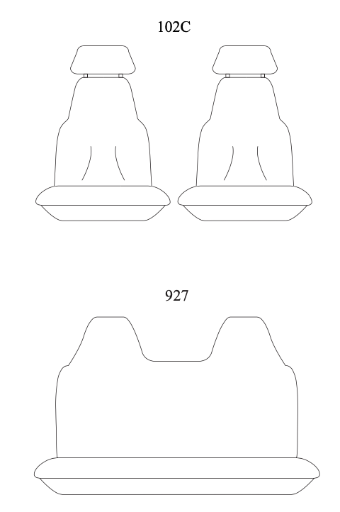 HILUX 97-05 SEAT COVER 