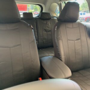leather look black seat covers