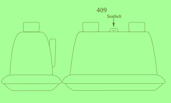 thumbnail image 2 of UK Custom Covers Waterproof Front Seat Covers For Renault Trafic Standard Van (2025 Onwards) – Black 600D – SC296BAD16 2 of 5