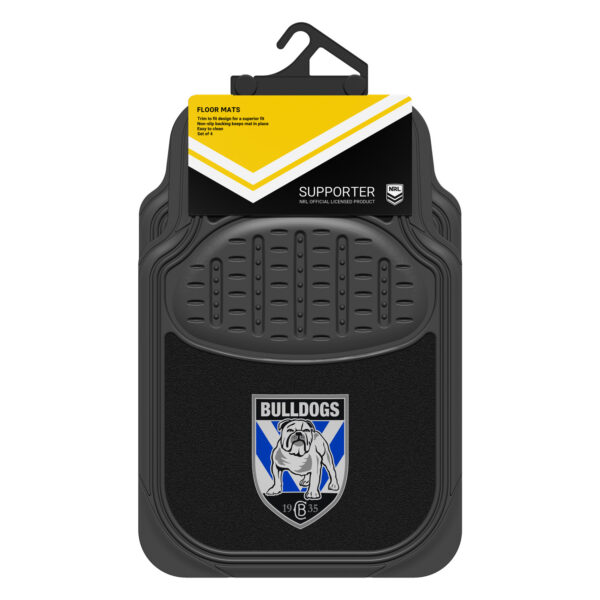 NRL BULLDOGS MATS SET OF 4