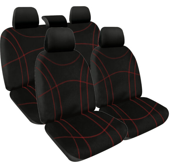 neoprene seat covers red