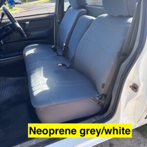 xh ute neoprene grey/white seat cover