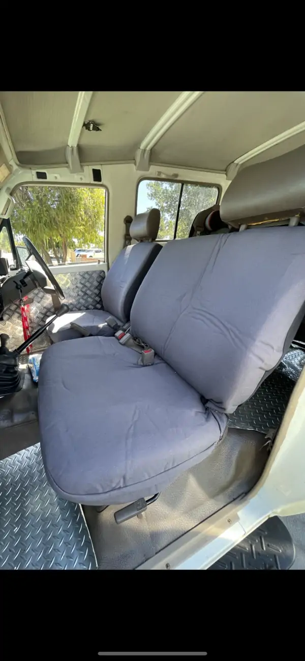 Seat covers Bucket 3/4 Bench Universal Fit Canvas grey - Image 3