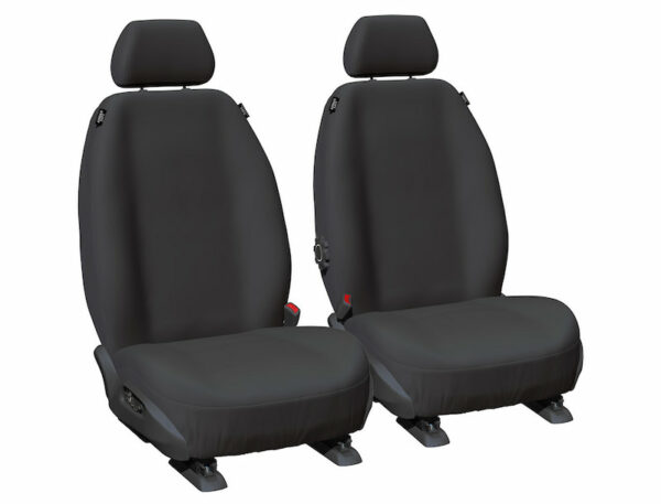 cotton canvas grey seat covers front