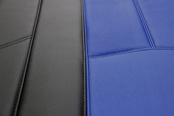 LEATHER LOOK BLUE SEAT COVERS