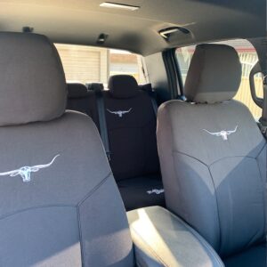 RM WILLIAMS CANVAS BLACK SEAT COVERS