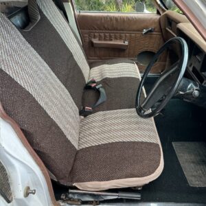 bench seat cover brown tweed