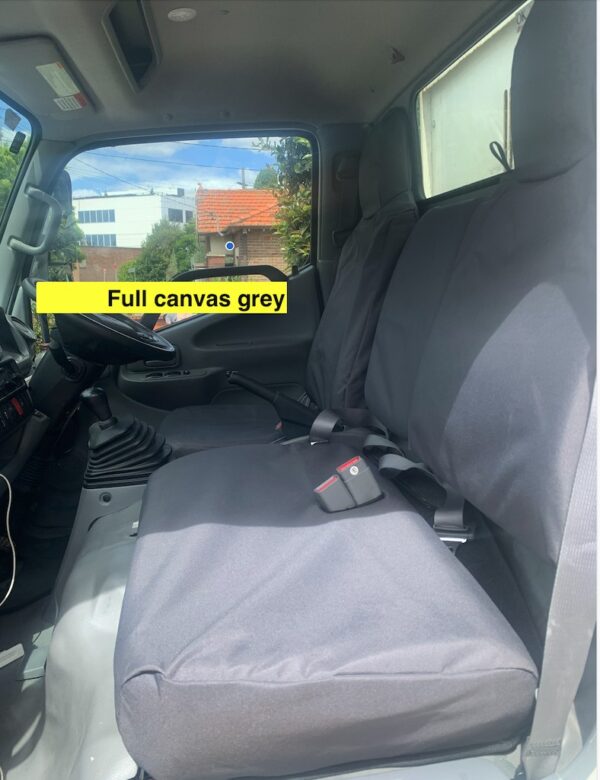 Hino 300 Seat Covers 2011-on Wide Cab Full Canvas - Image 5