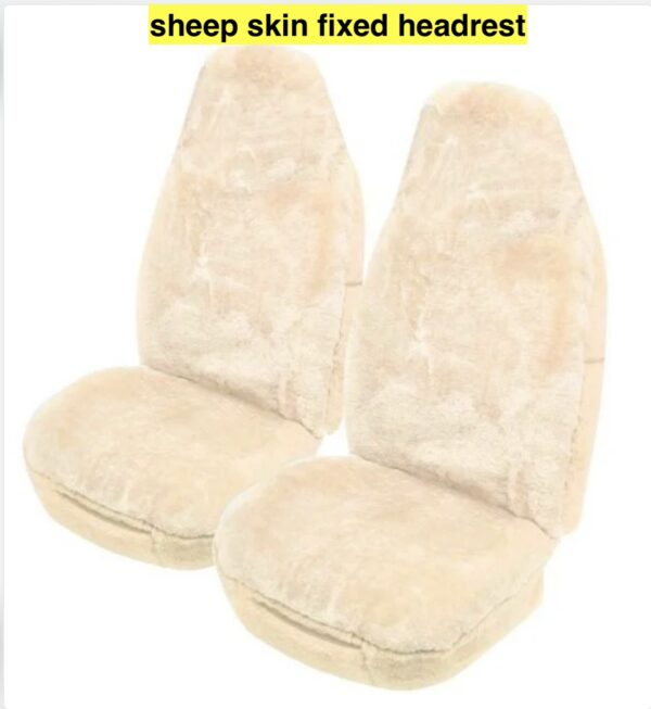 sheep skin fixed headrest