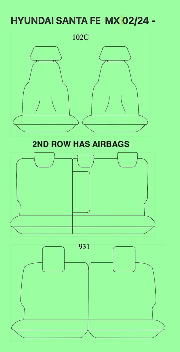 SANTA FE MX SEAT COVERS