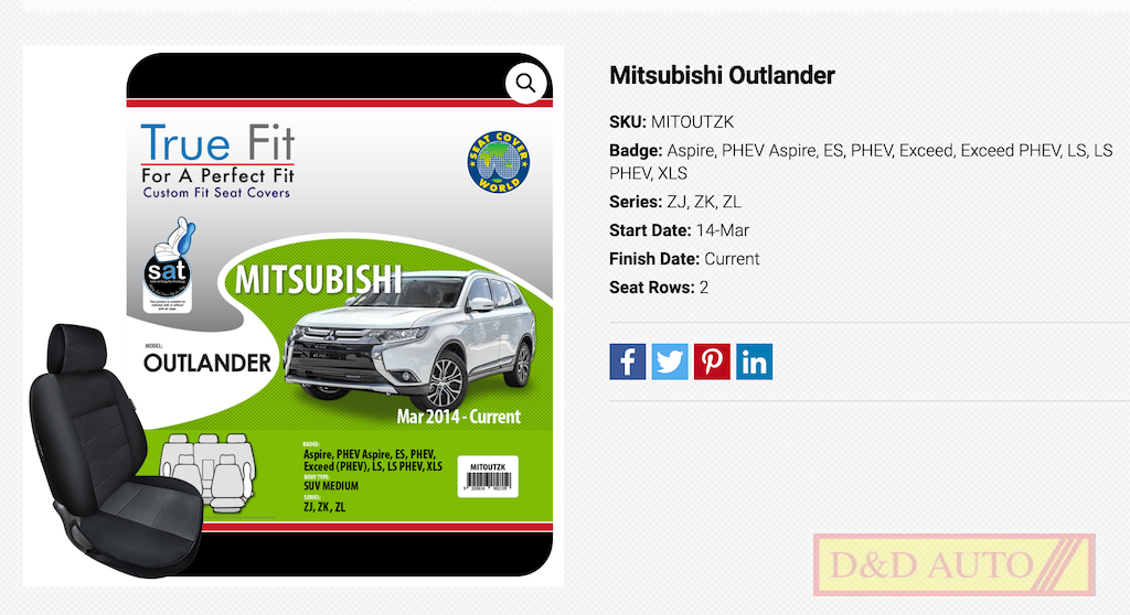 outlander seat cover