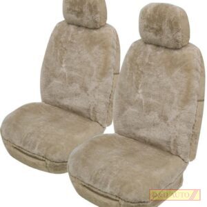 BEIGE SHEEPSKIN SEAT COVER