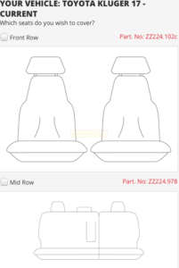 TOYOTA KLUGER 2014 ON