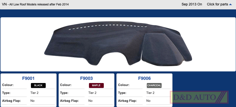 MOULDED DASH MAT