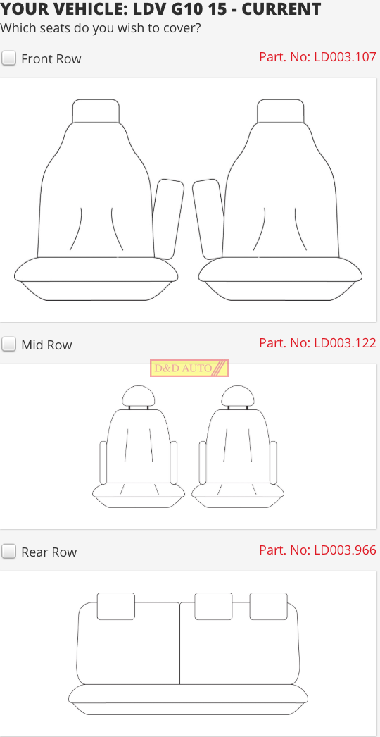g10 seat covers