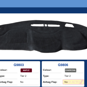 TO SUIT-HOLDEN ACADIA (AC) 8/2018-CURRENT  MOULDED DASH MAT