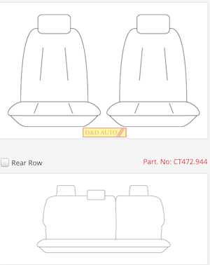 TOYOTA C-HR seat covers