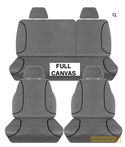 Canvas seat covers