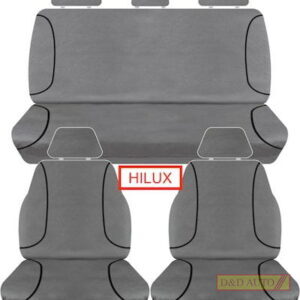 TOYOTA HILUX CANVAS GREY FRONT AND REAR