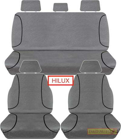 TOYOTA HILUX CANVAS GREY FRONT AND REAR