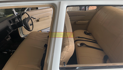 beige bench seat covers