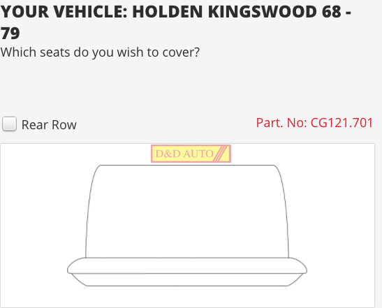 HQ KINGSWOOD REAR